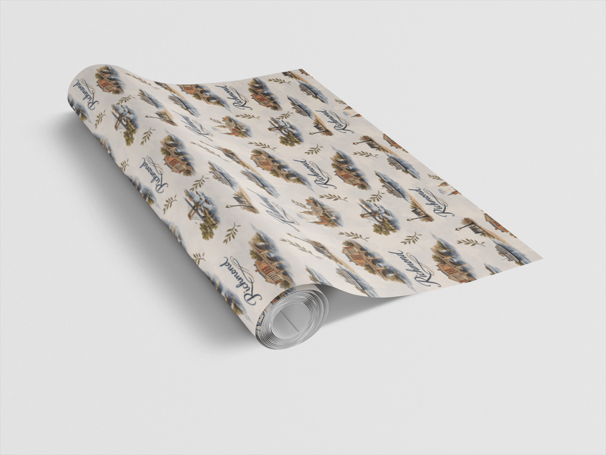 Richmond Monument Avenue Glow Wrapping Paper
