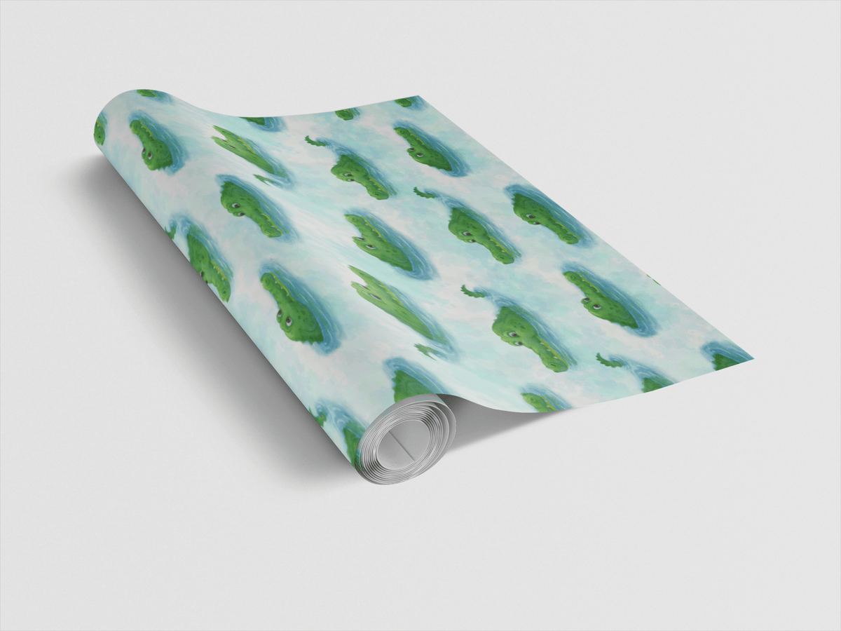 Crocodile Drift Wrapping Paper