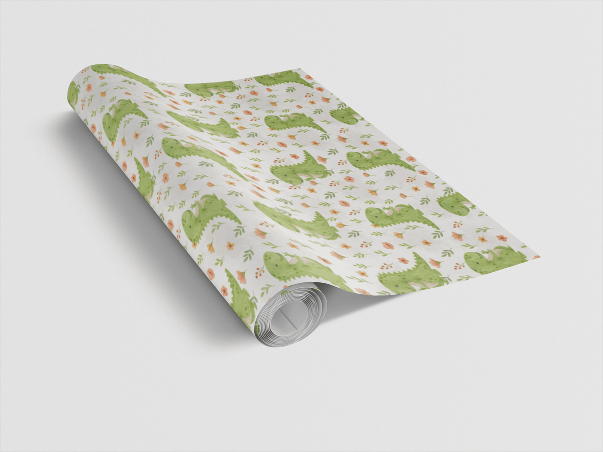 Blooming Rex Wrapping Paper