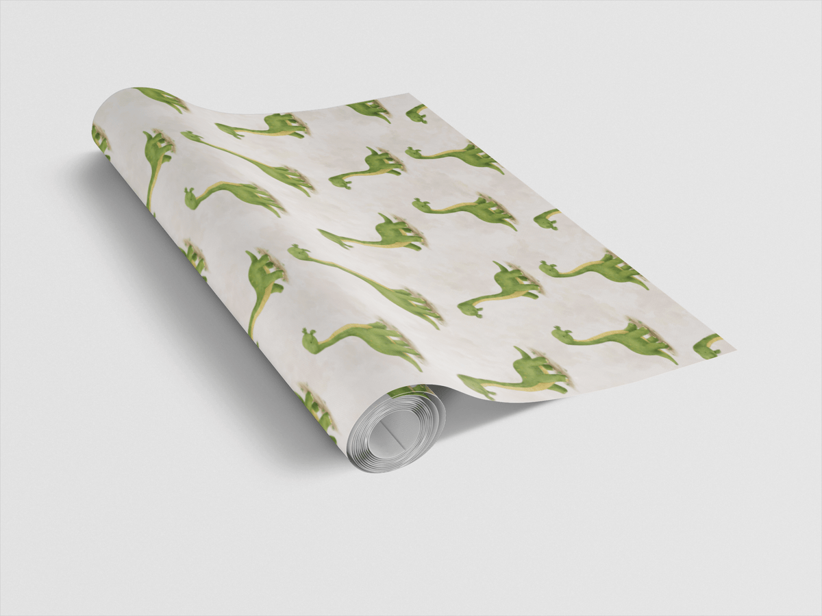 Jurassic Graze Wrapping Paper