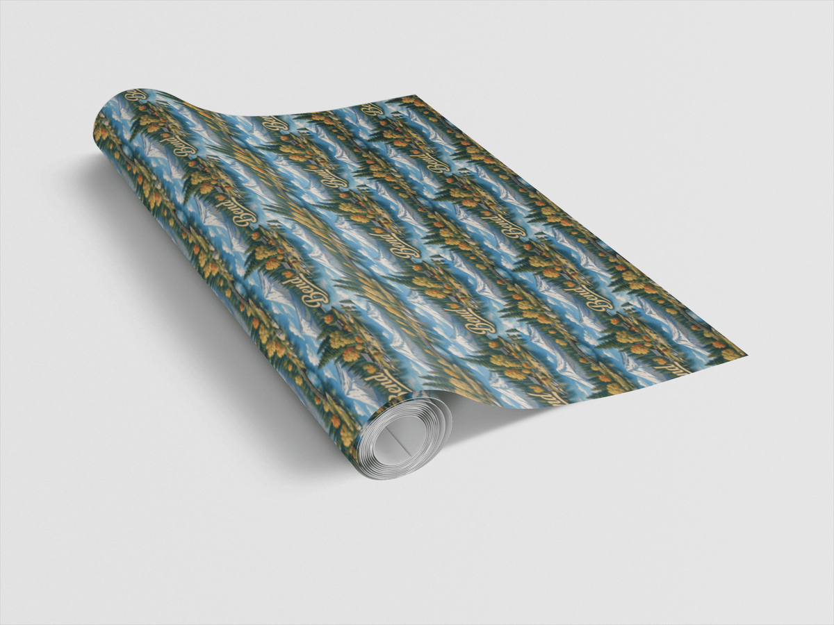 Bend Cascade Glow Wrapping Paper