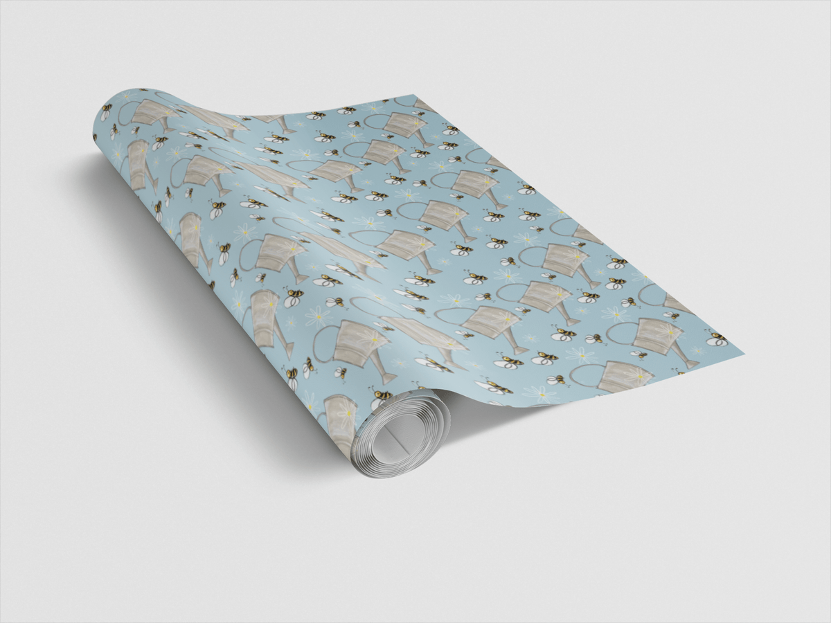 Buzzy Bee Wrapping Paper | Michelle Gilsey | Artist Corner