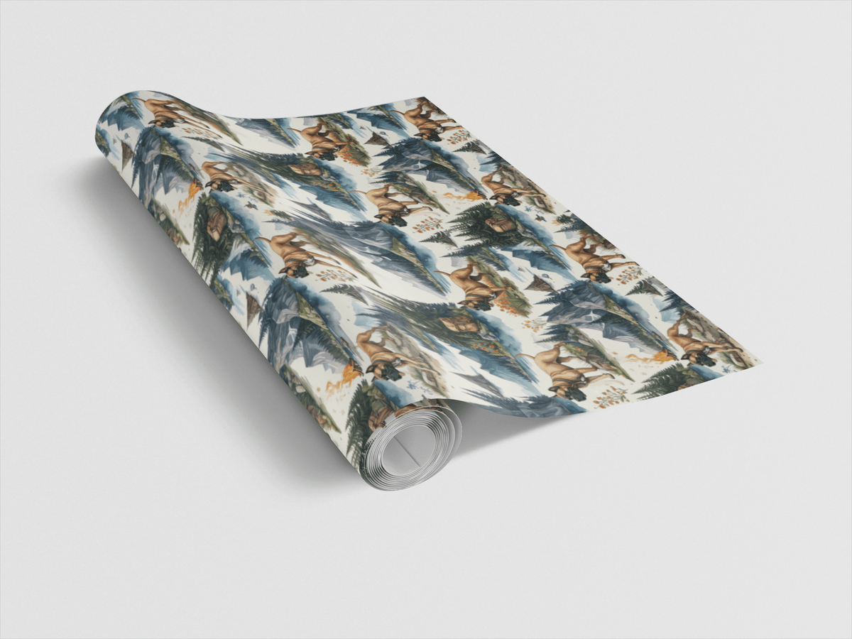 Mountain Adventure (cane Corso) Wrapping Paper