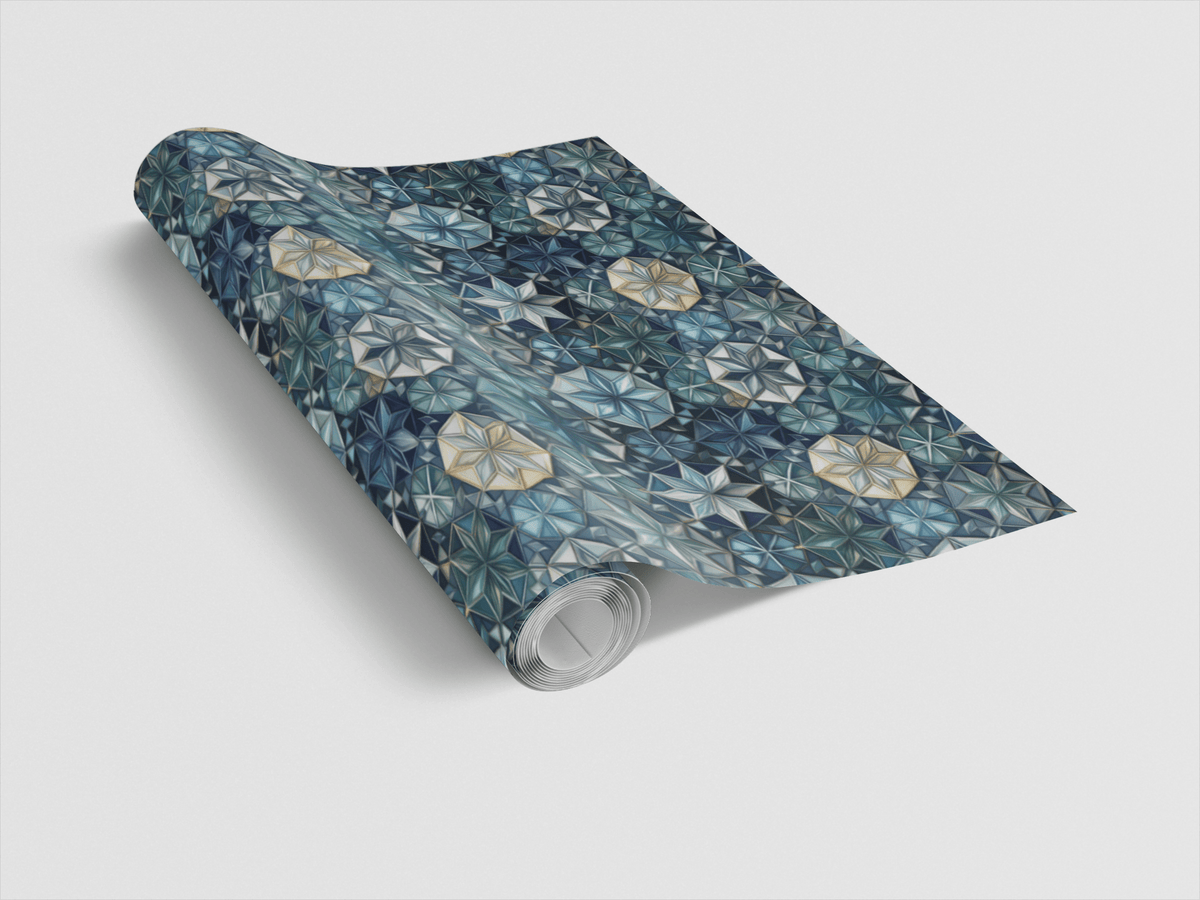 Interlaced Stars Wrapping Paper