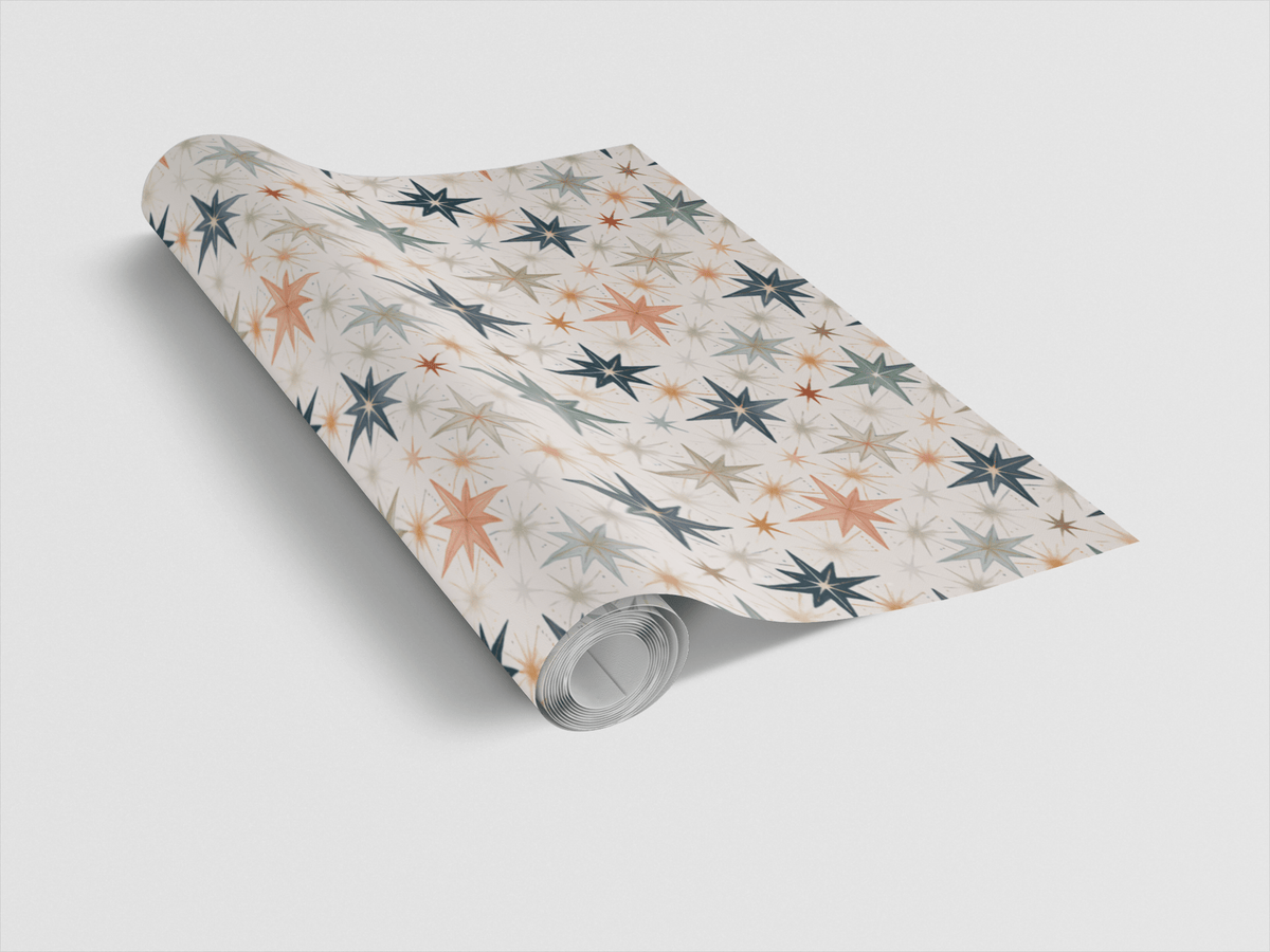 Scandi Stars Wrapping Paper