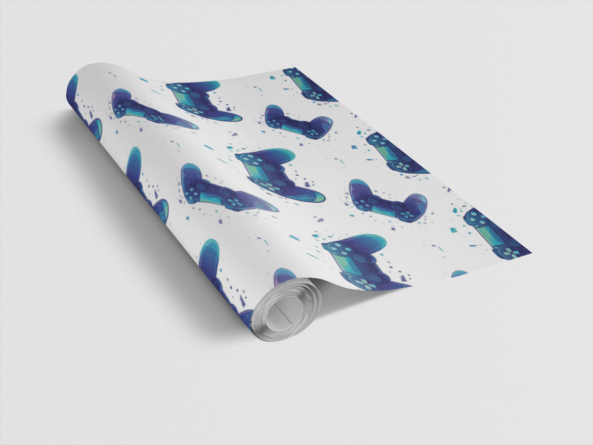 Pixel Control Flow Wrapping Paper
