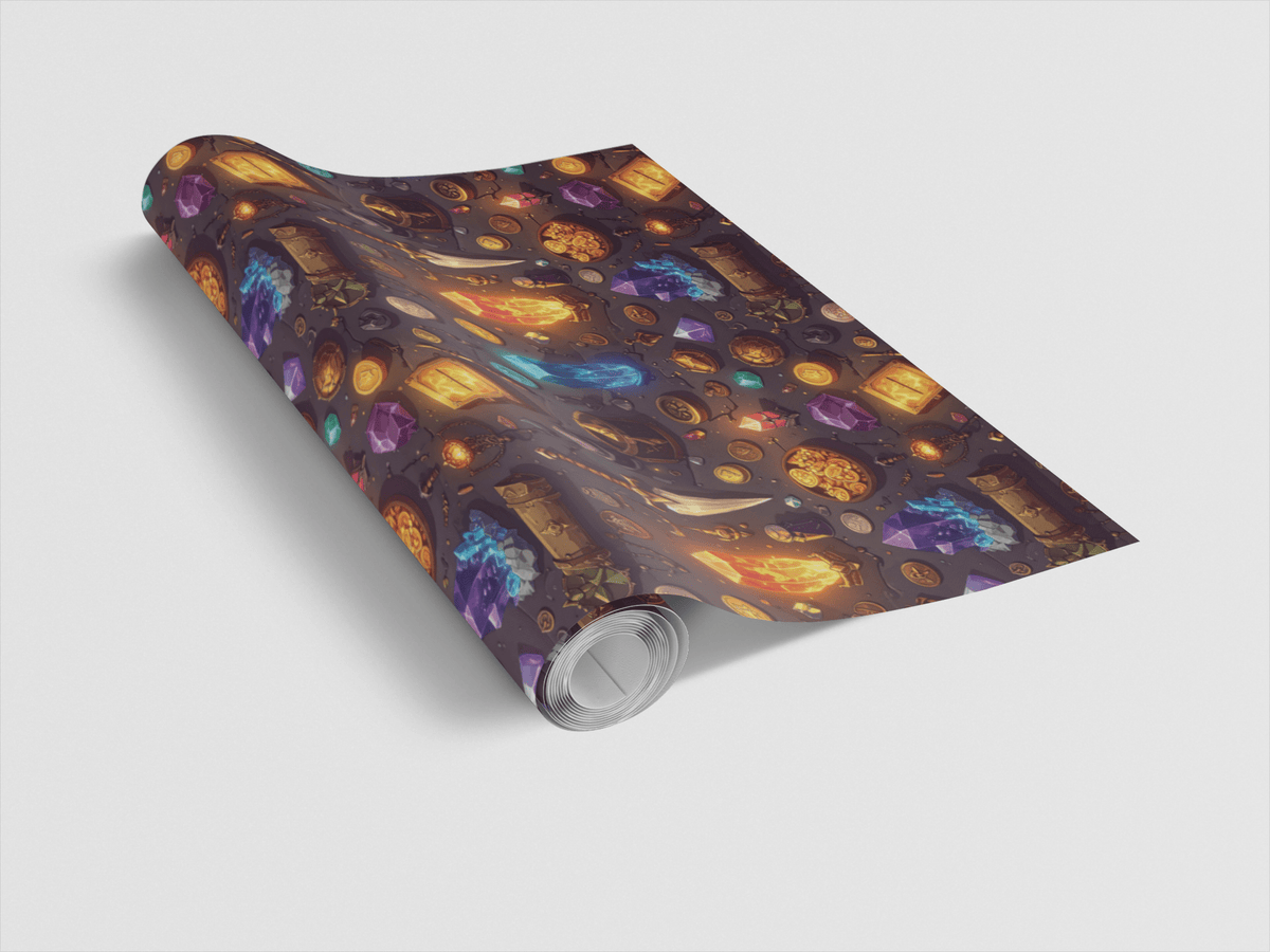 Treasure Artifact Atlas Wrapping Paper