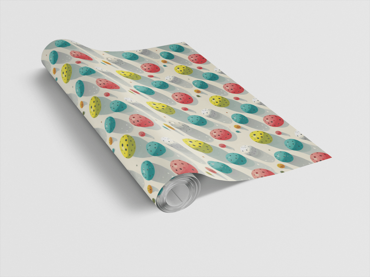 Pop Color Pickleball Toss Wrapping Paper