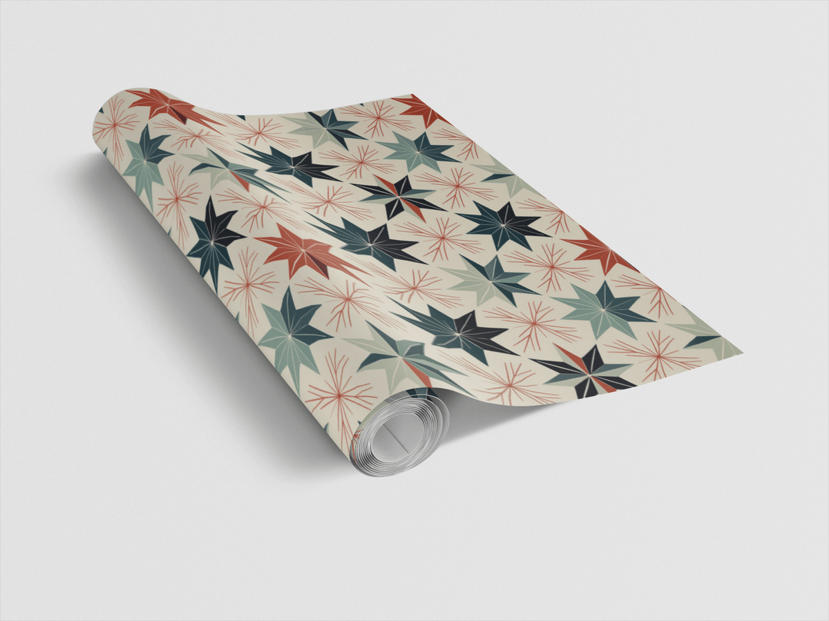 Scandi Star Quilt Wrapping Paper