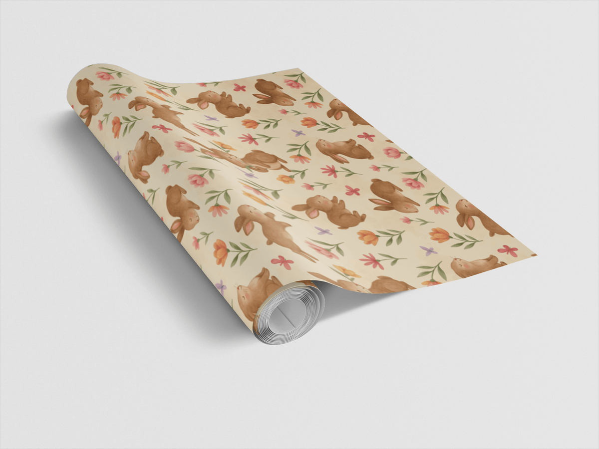 Springtime Whiskers Wrapping Paper