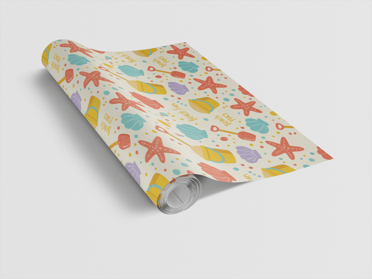 Beach Play Seaside Wrapping Paper