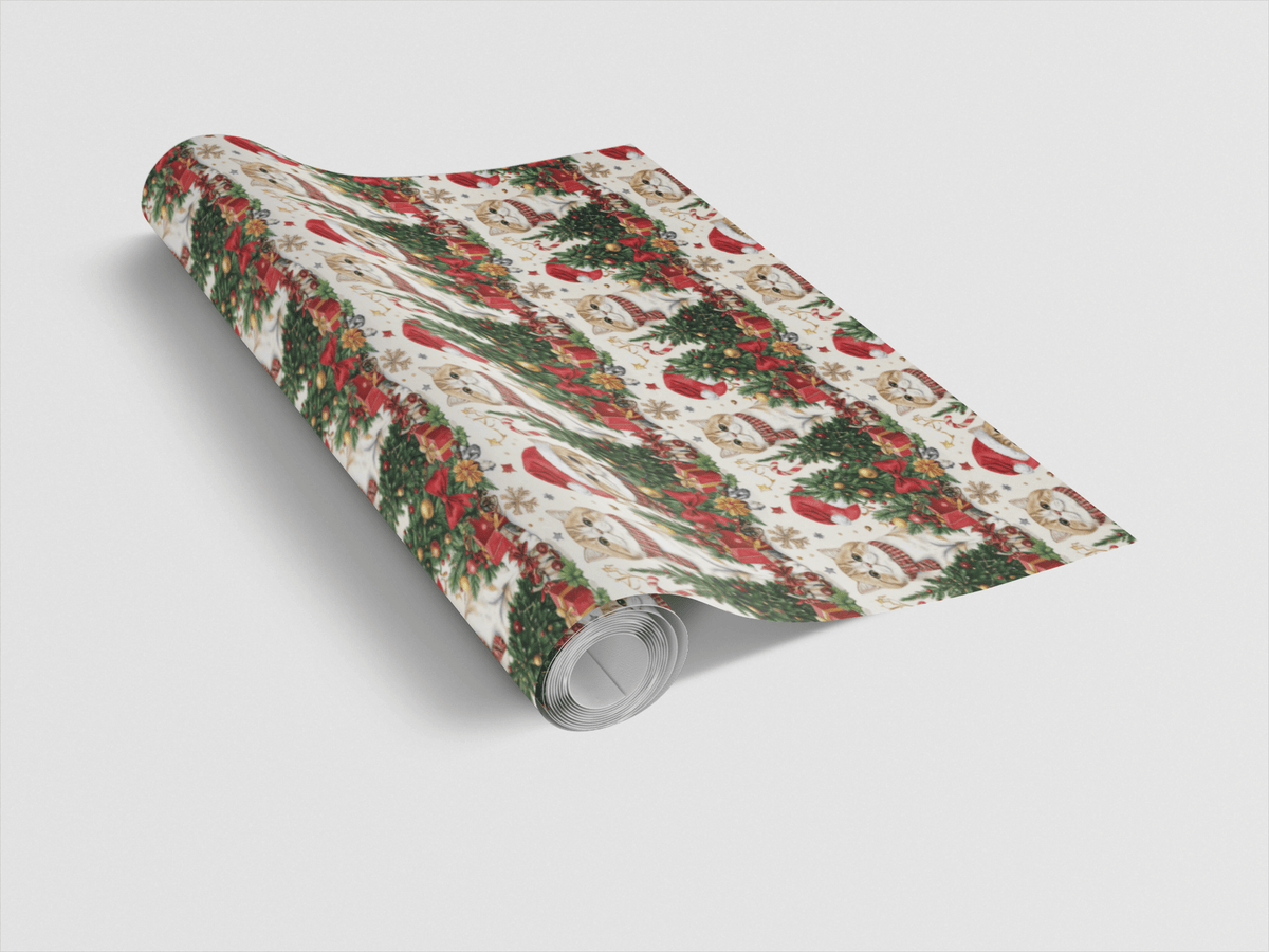 Holiday Exotic Shorthairs Wrapping Paper