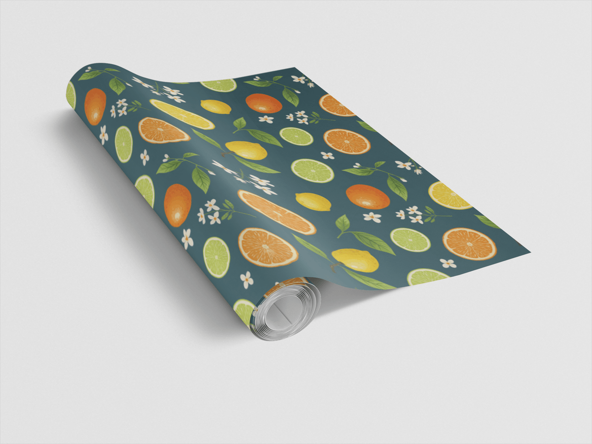 Citrus Zest Wrapping Paper