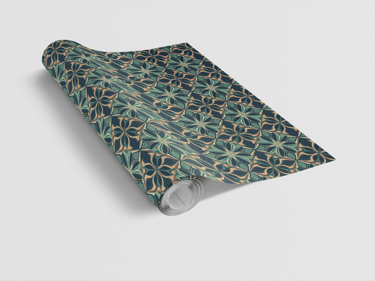 Grand Lattice Weave Wrapping Paper