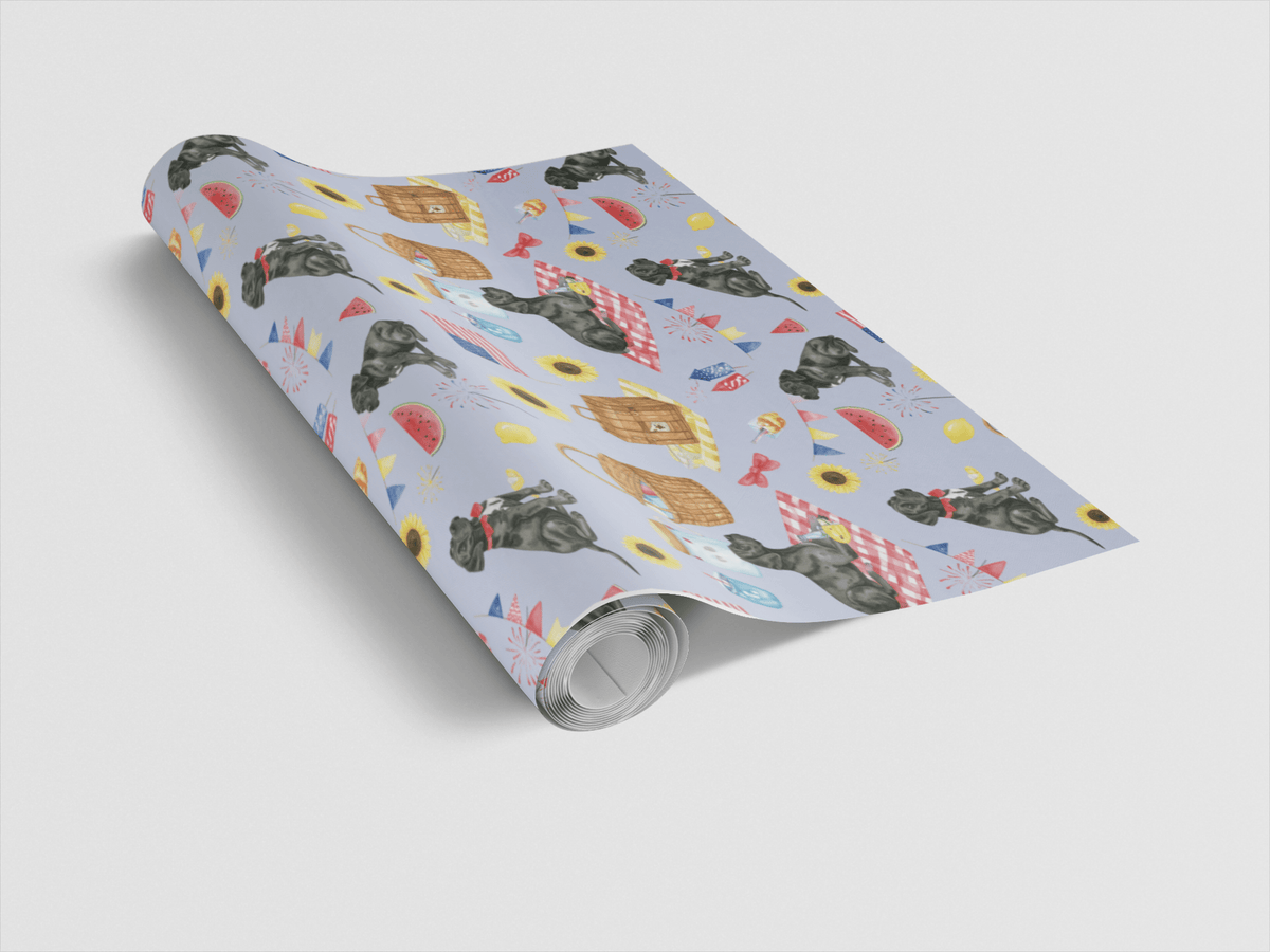 Fourth Of July Picnic (cane Corso) Wrapping Paper