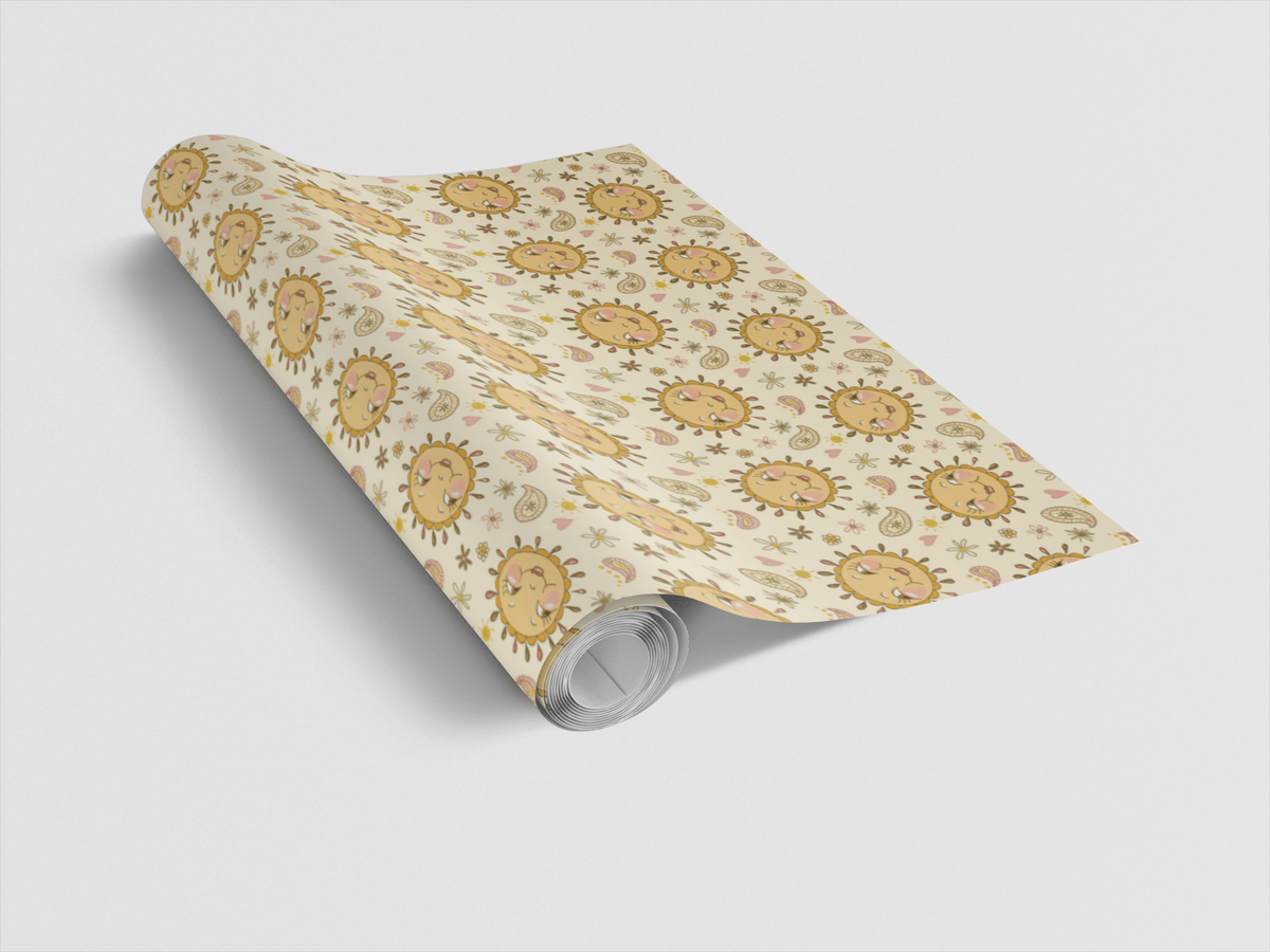 Sunny Sunflower Wrapping Paper | Michelle Gilsey | Artist Corner