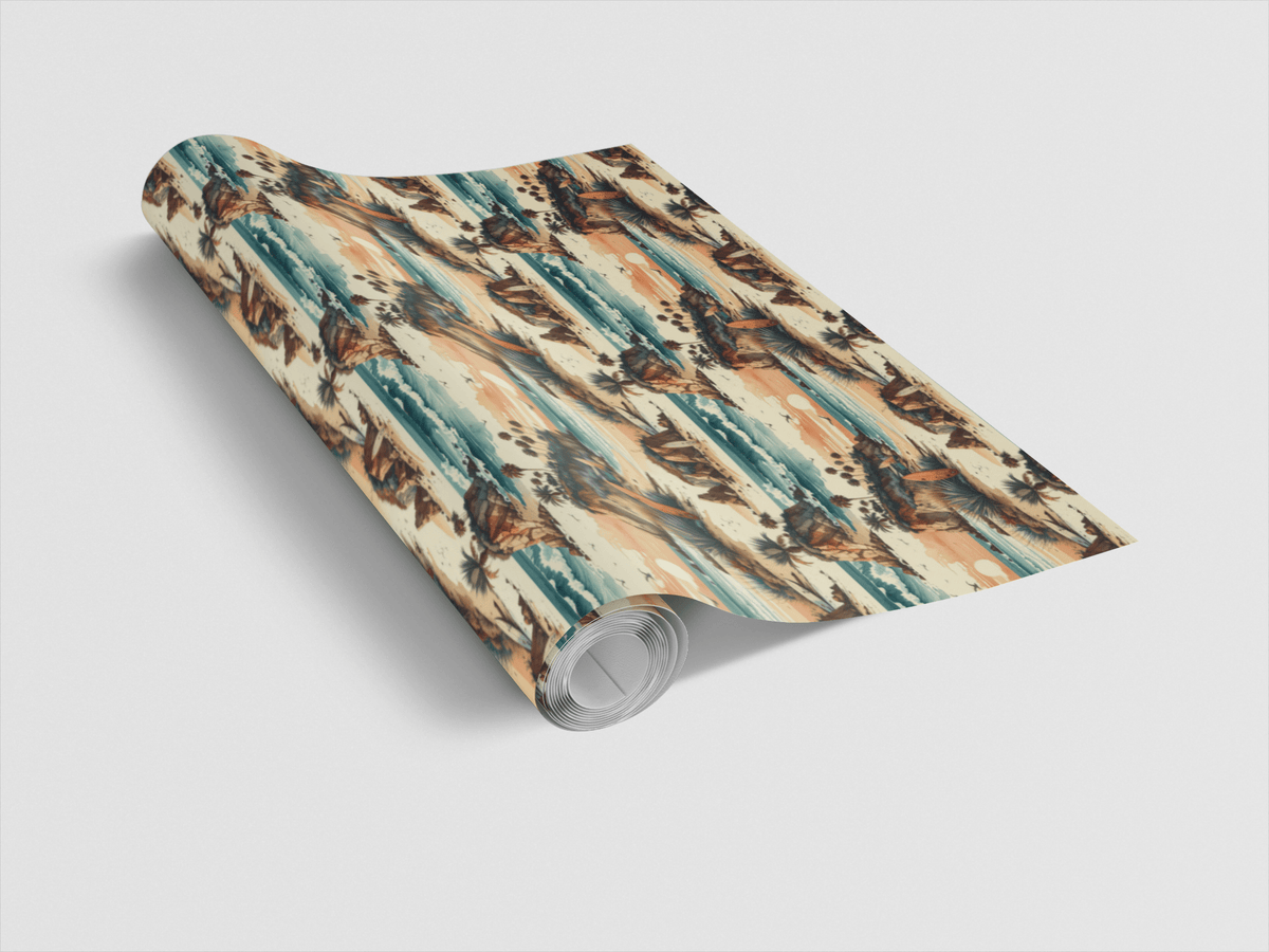 Vintage Surf Escape Wrapping Paper