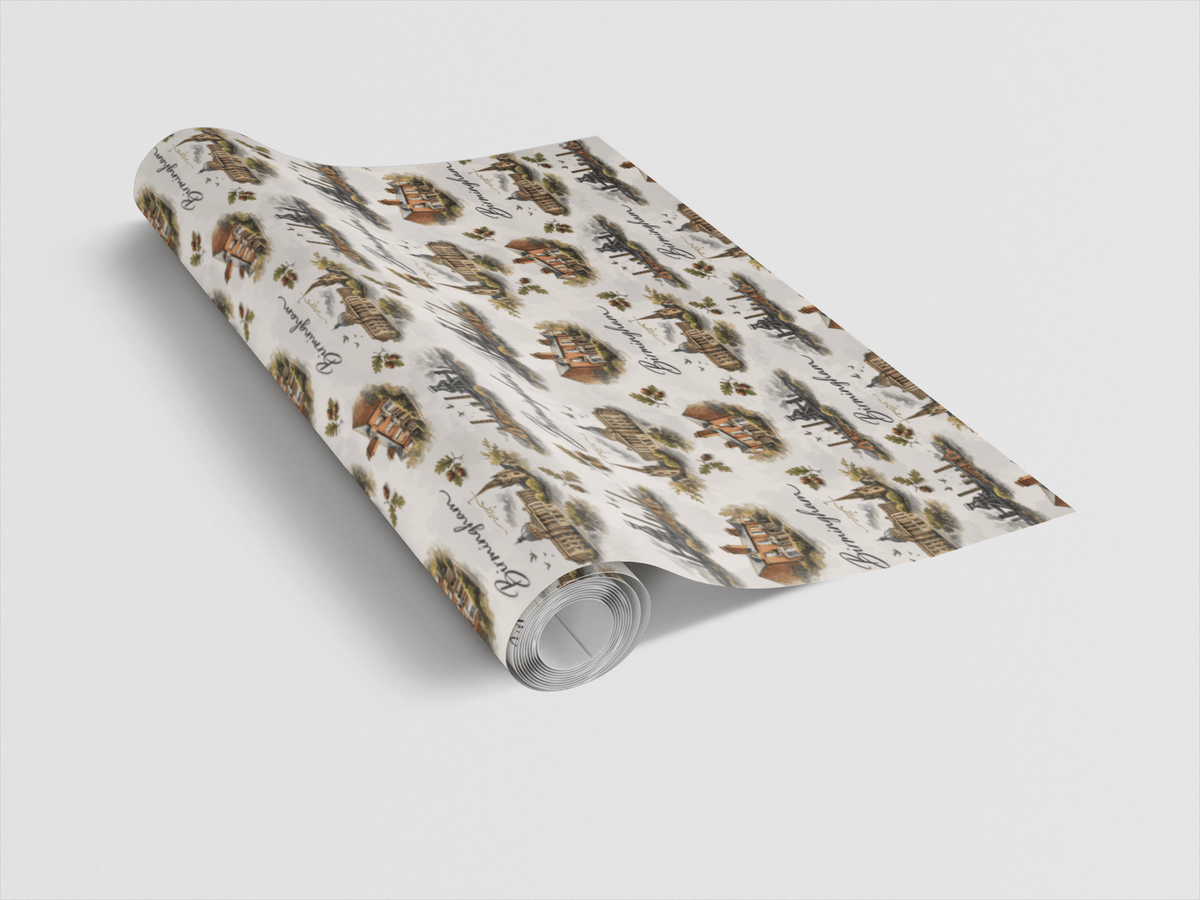 Birmingham Iron & Oak Wrapping Paper