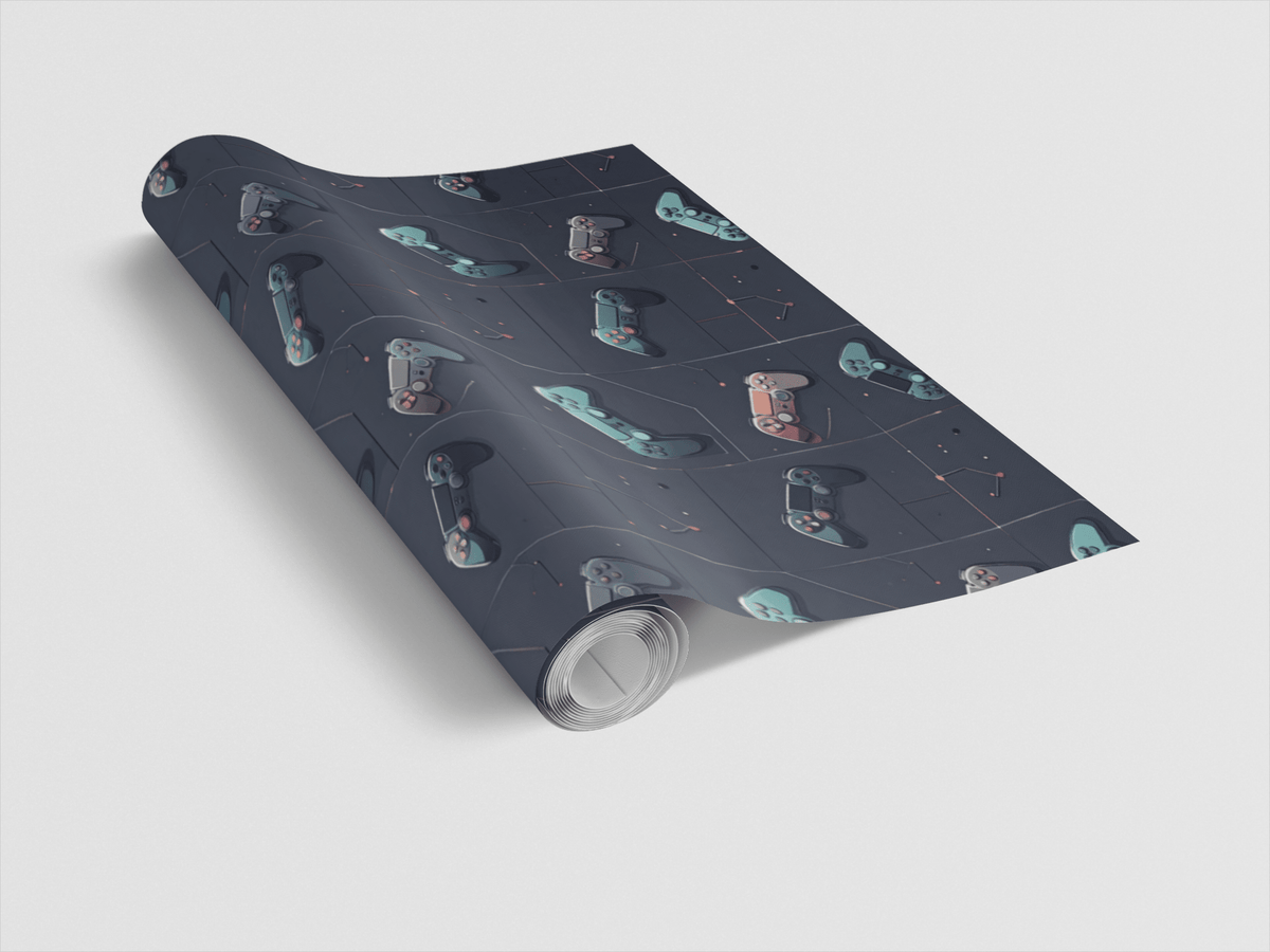 Controller Core Grid Wrapping Paper
