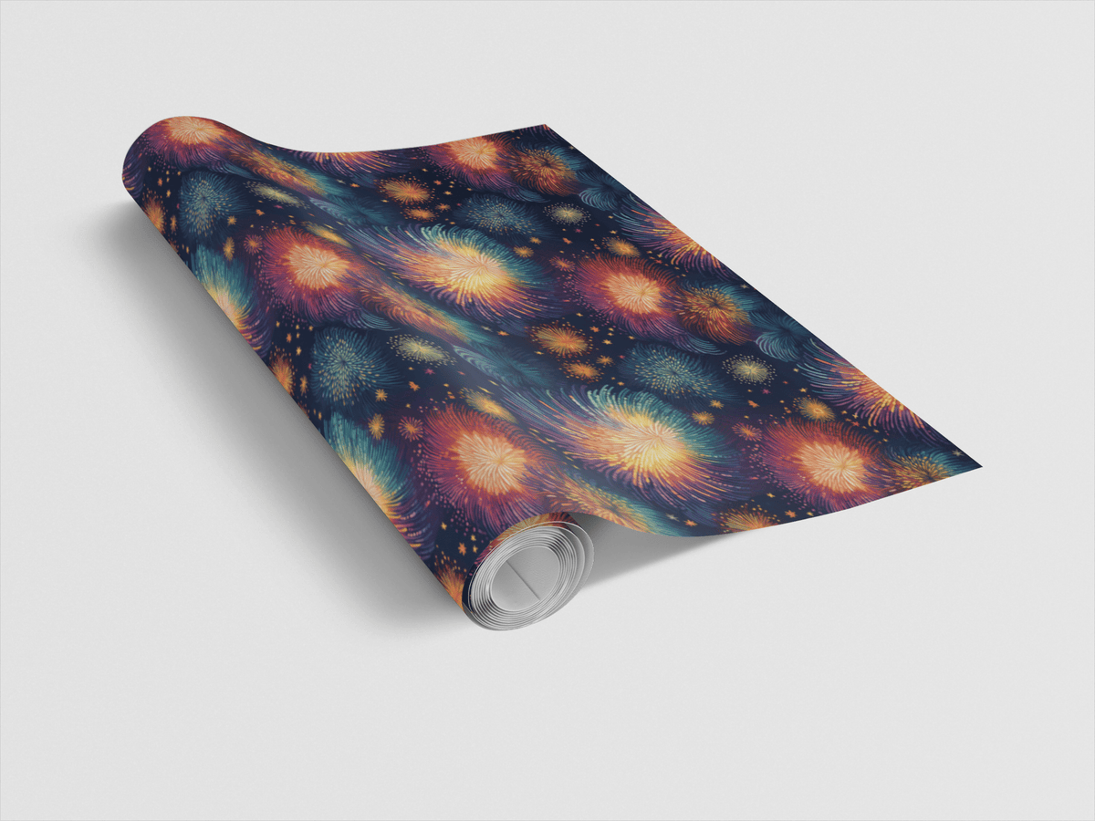Vivid Starburst Sky Wrapping Paper