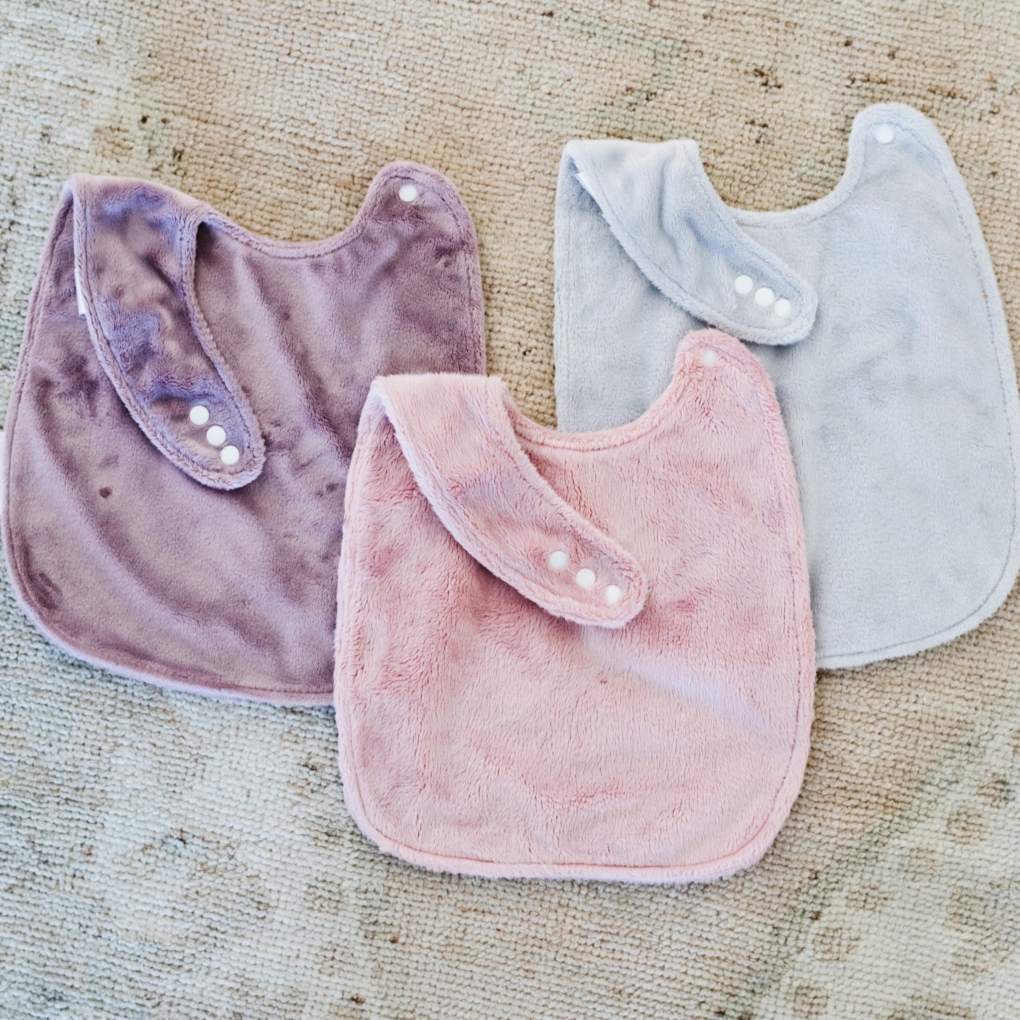 Minky Bibs 3-pack