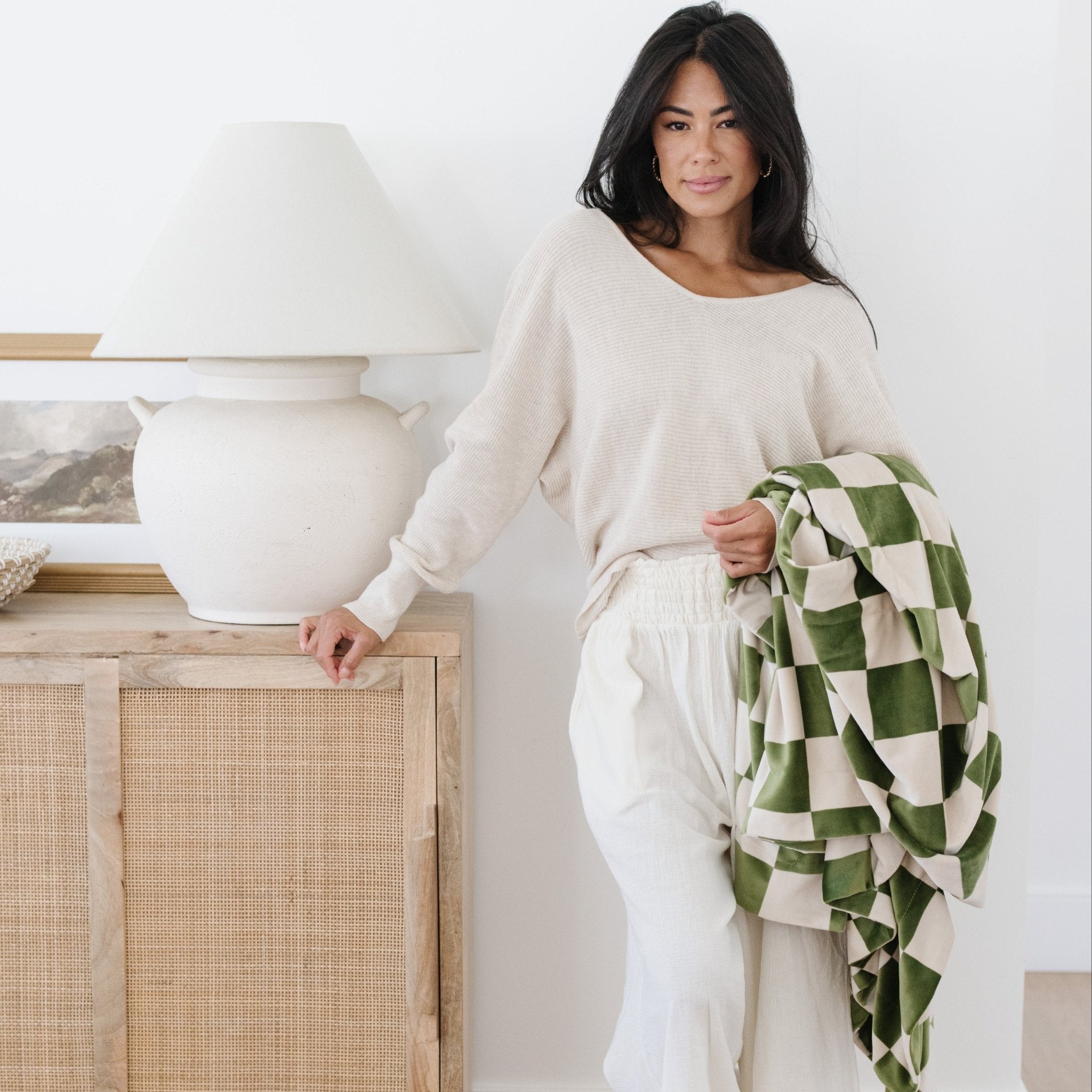 Minky Stretch Throw Blankets