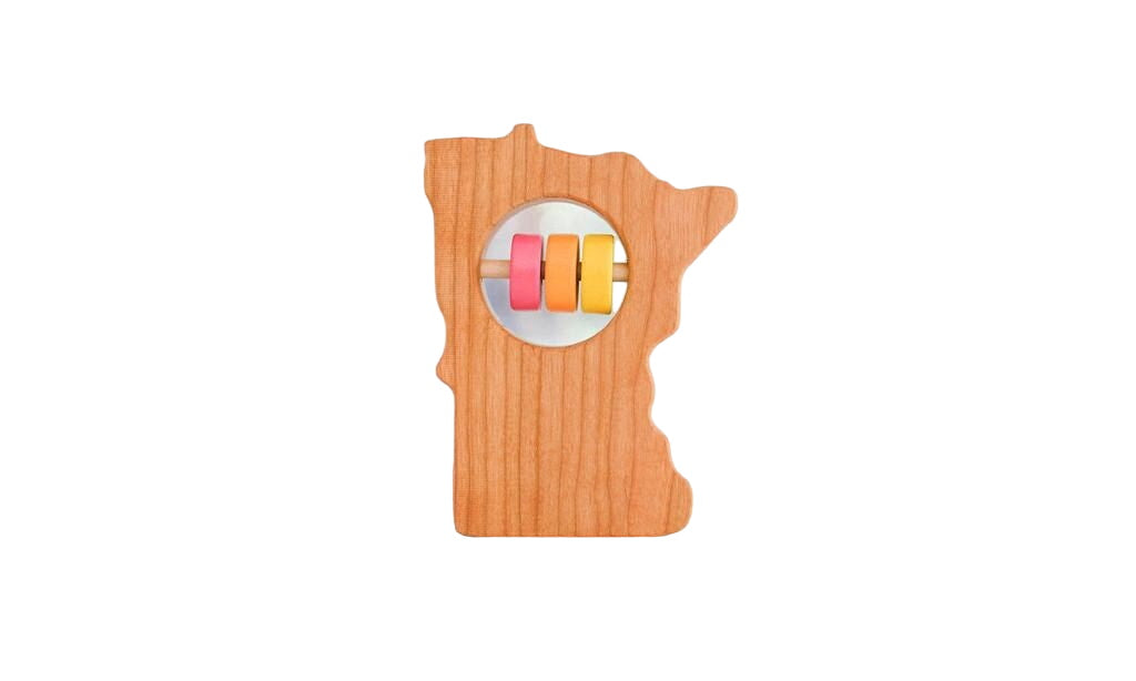 Minnesota Wooden Baby Rattle™