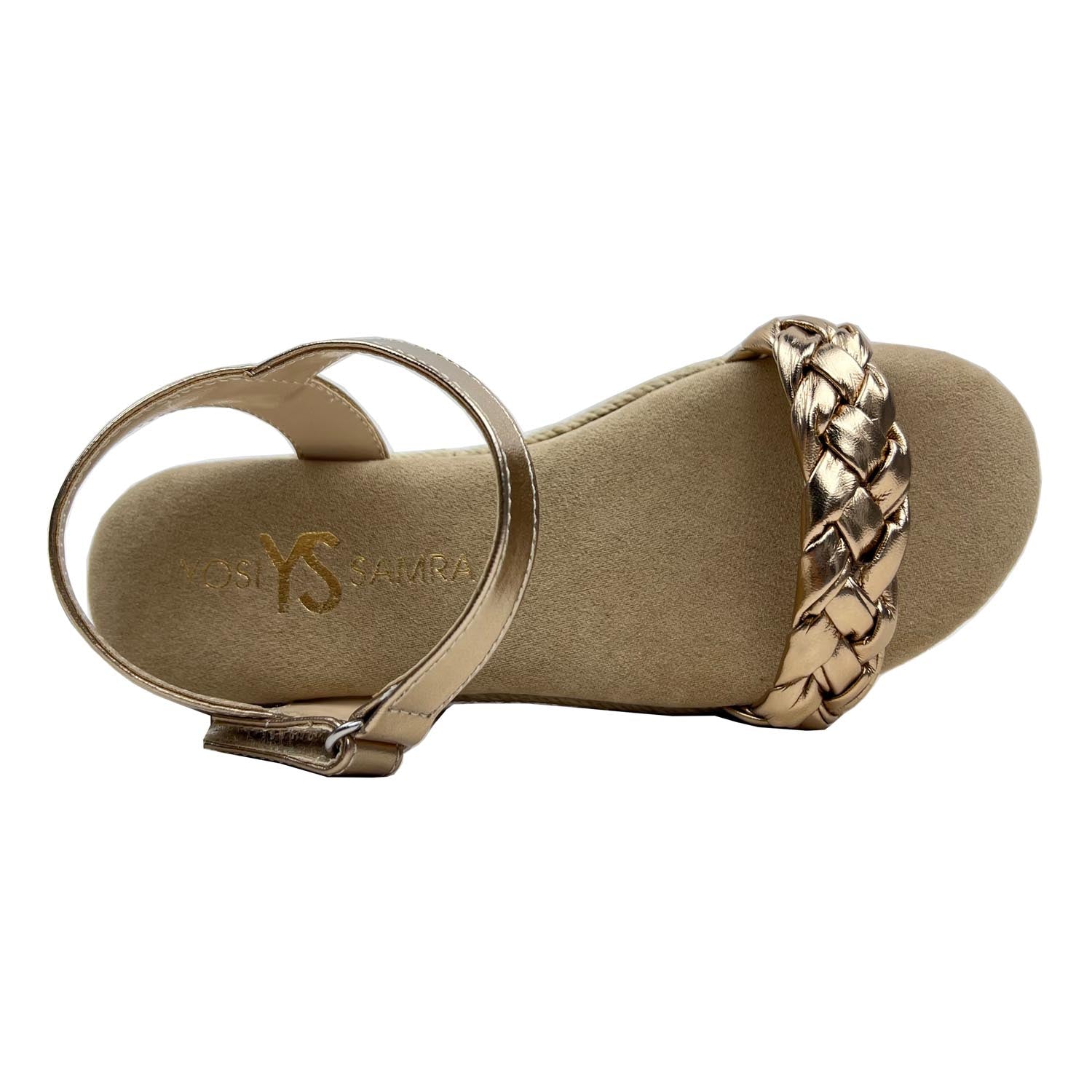 Miss April Wedge Sandal In Light Bronze - Kids