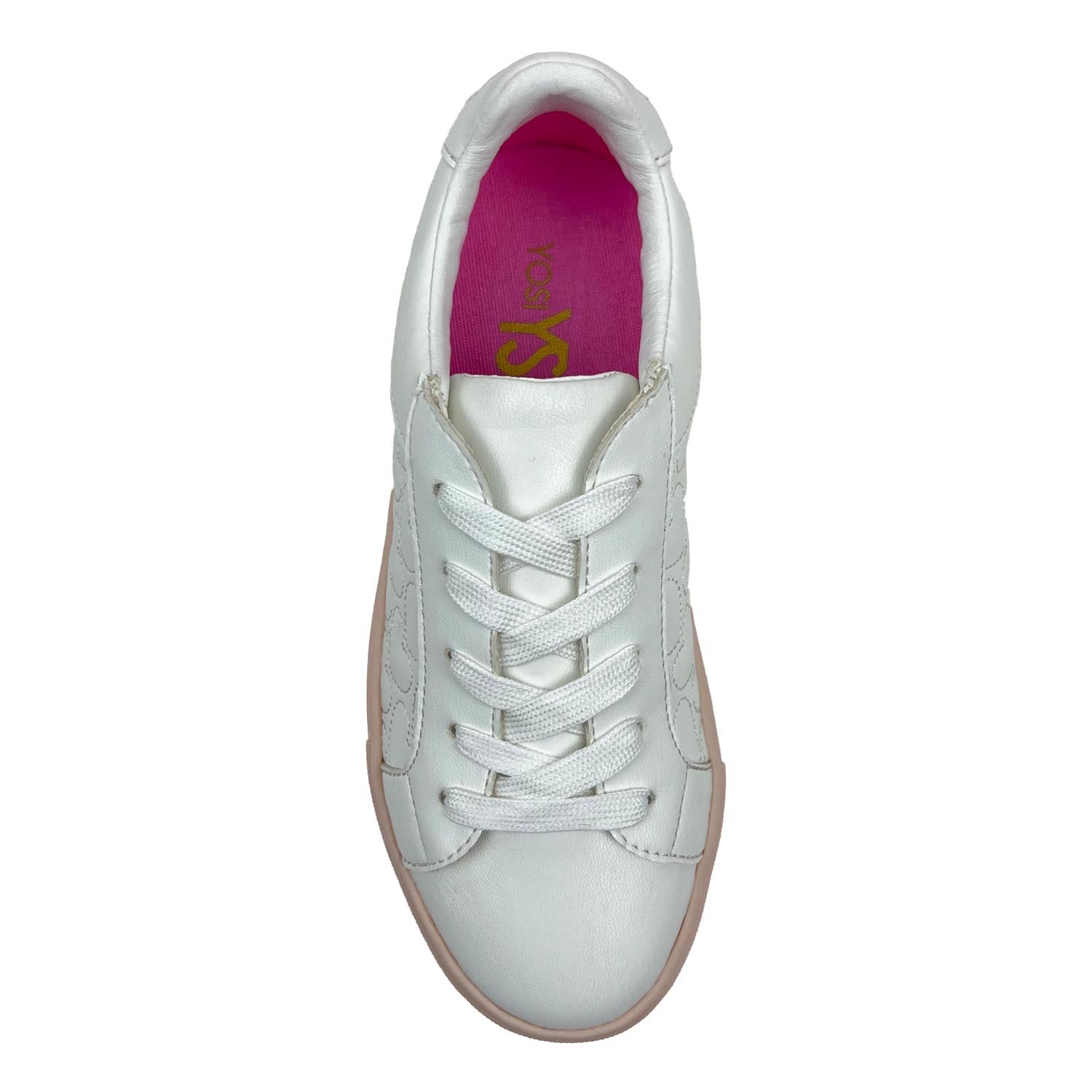 Miss Ari Hearts Sneaker In White - Kids