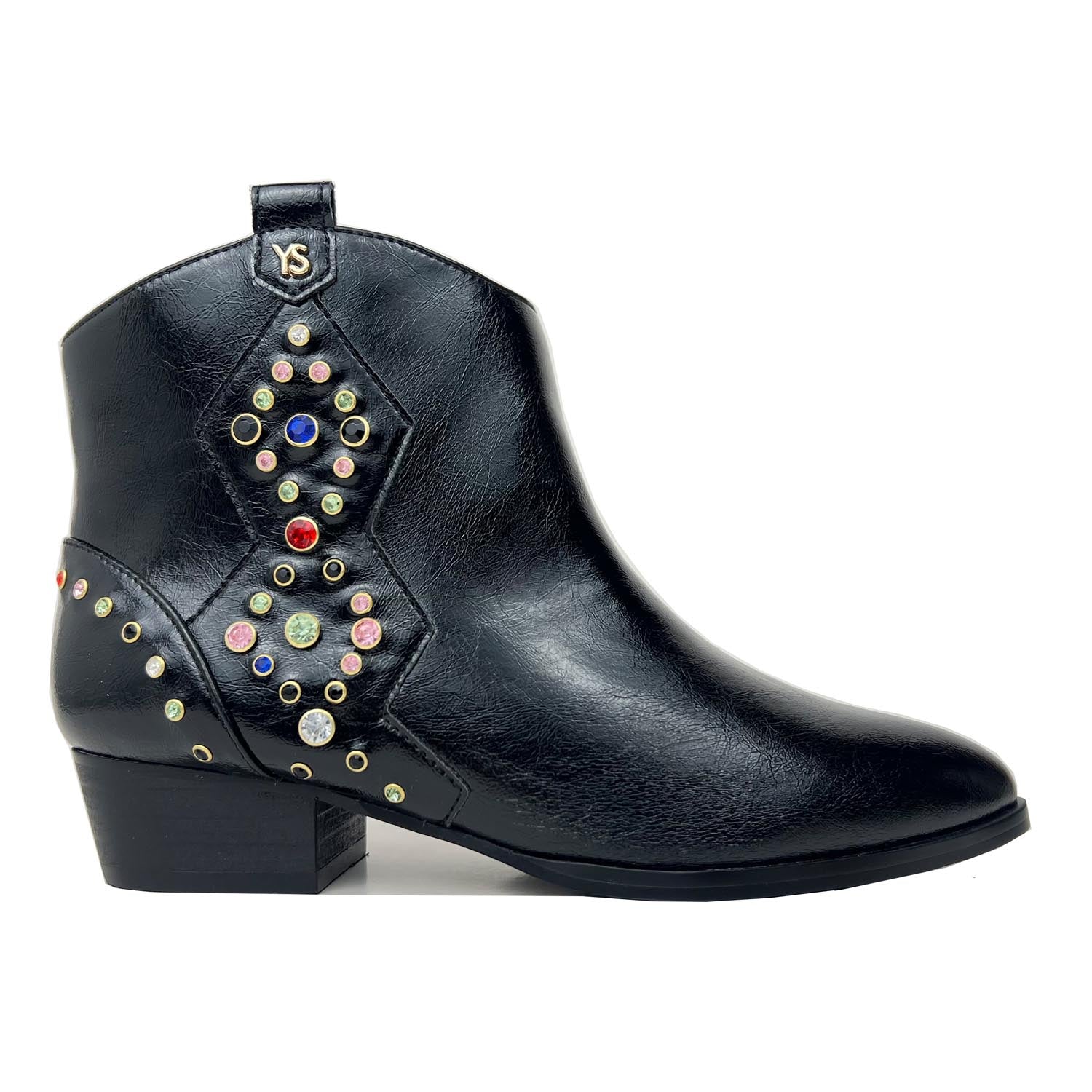 Miss Dallas Gem Western Boot In Black - Kids