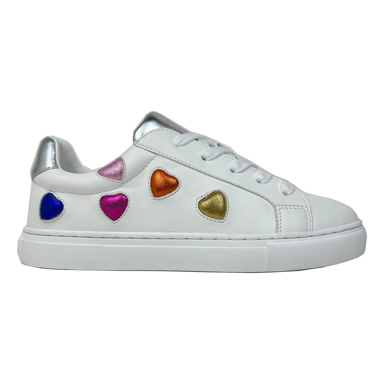 Miss Gaia Hearts Sneaker In Multicolor - Kids