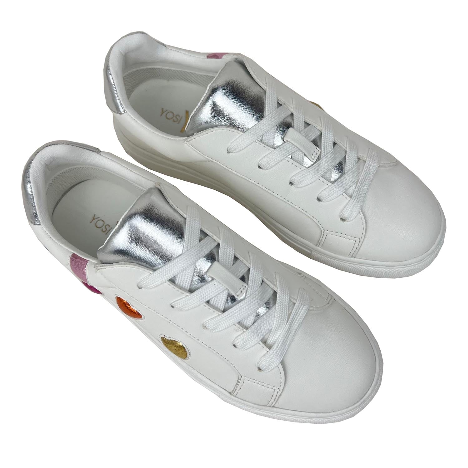 Miss Gaia Hearts Sneaker In Multicolor - Kids