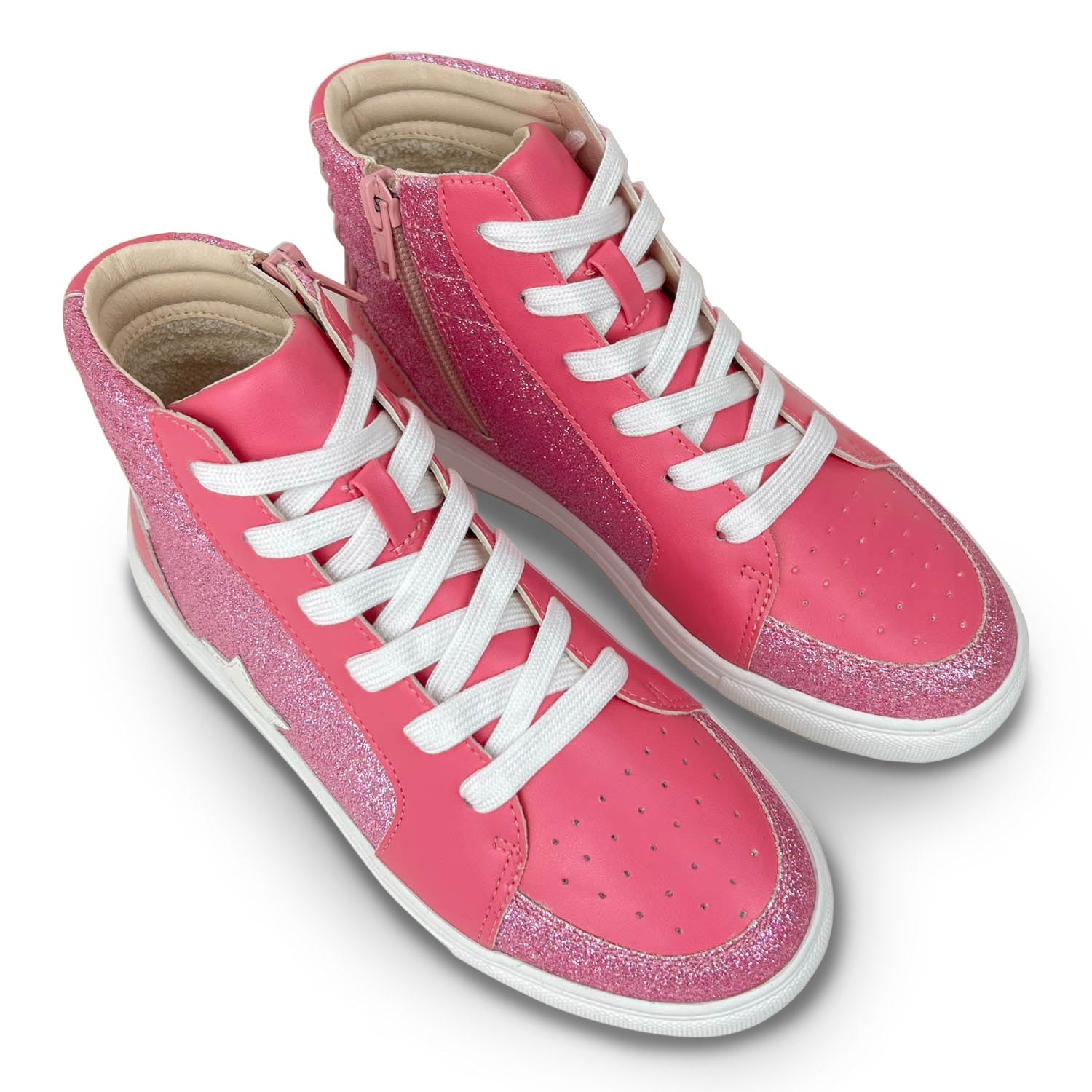 Miss Hannah Sneaker In Hot Pink - Kids