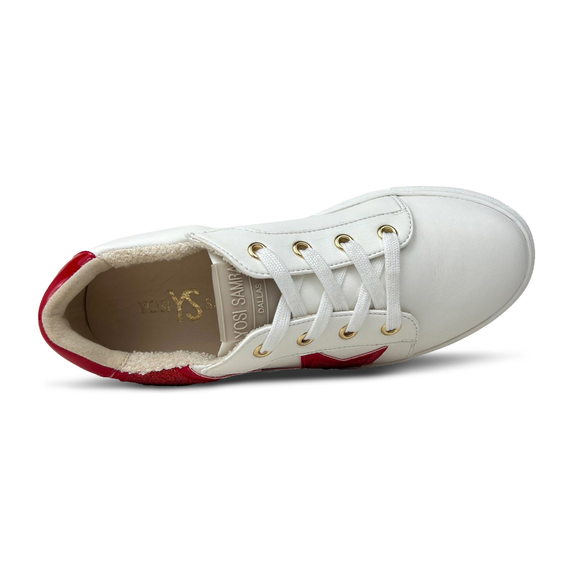 Miss Harper Sneaker In Red Glitter - Kids