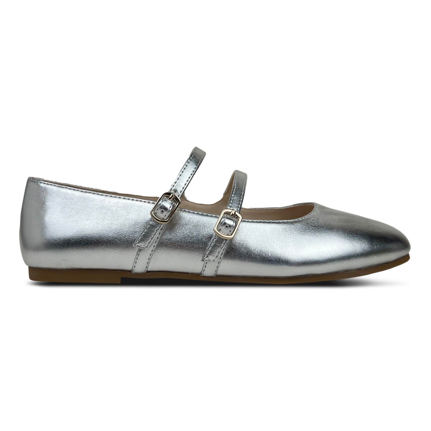 Miss Mary Flat In Silver - Kids