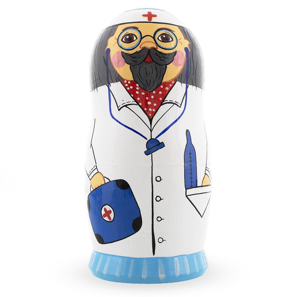 Doctor & Nurses Wooden Nesting Dolls