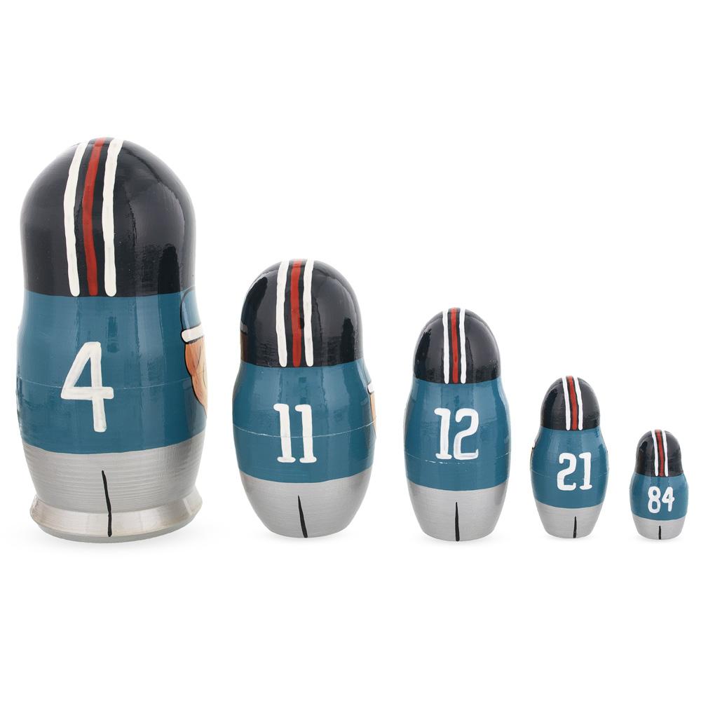 Football Wooden Nesting Dolls