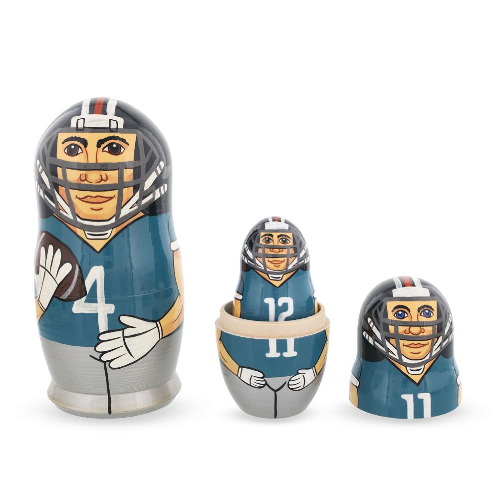 Football Wooden Nesting Dolls