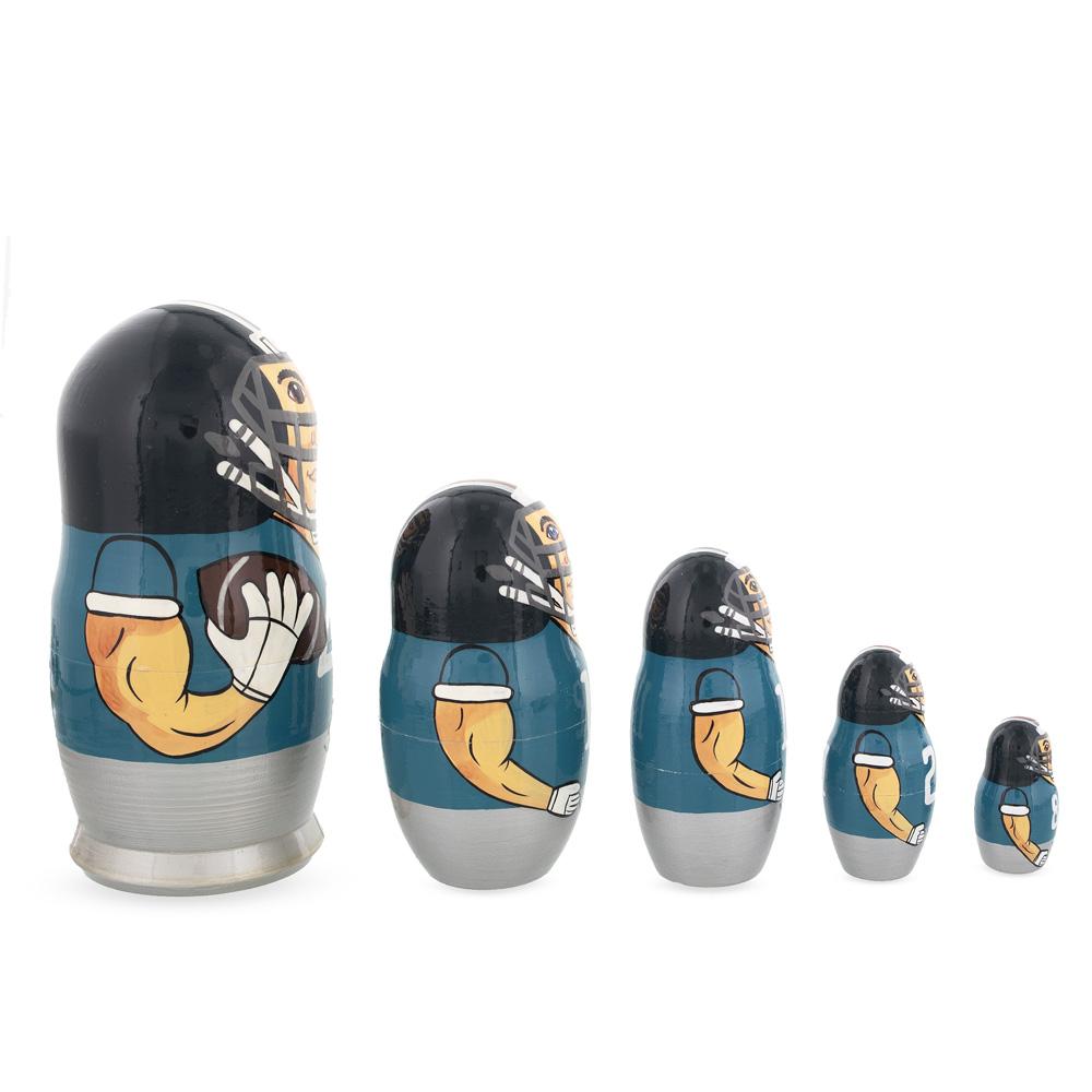 Football Wooden Nesting Dolls