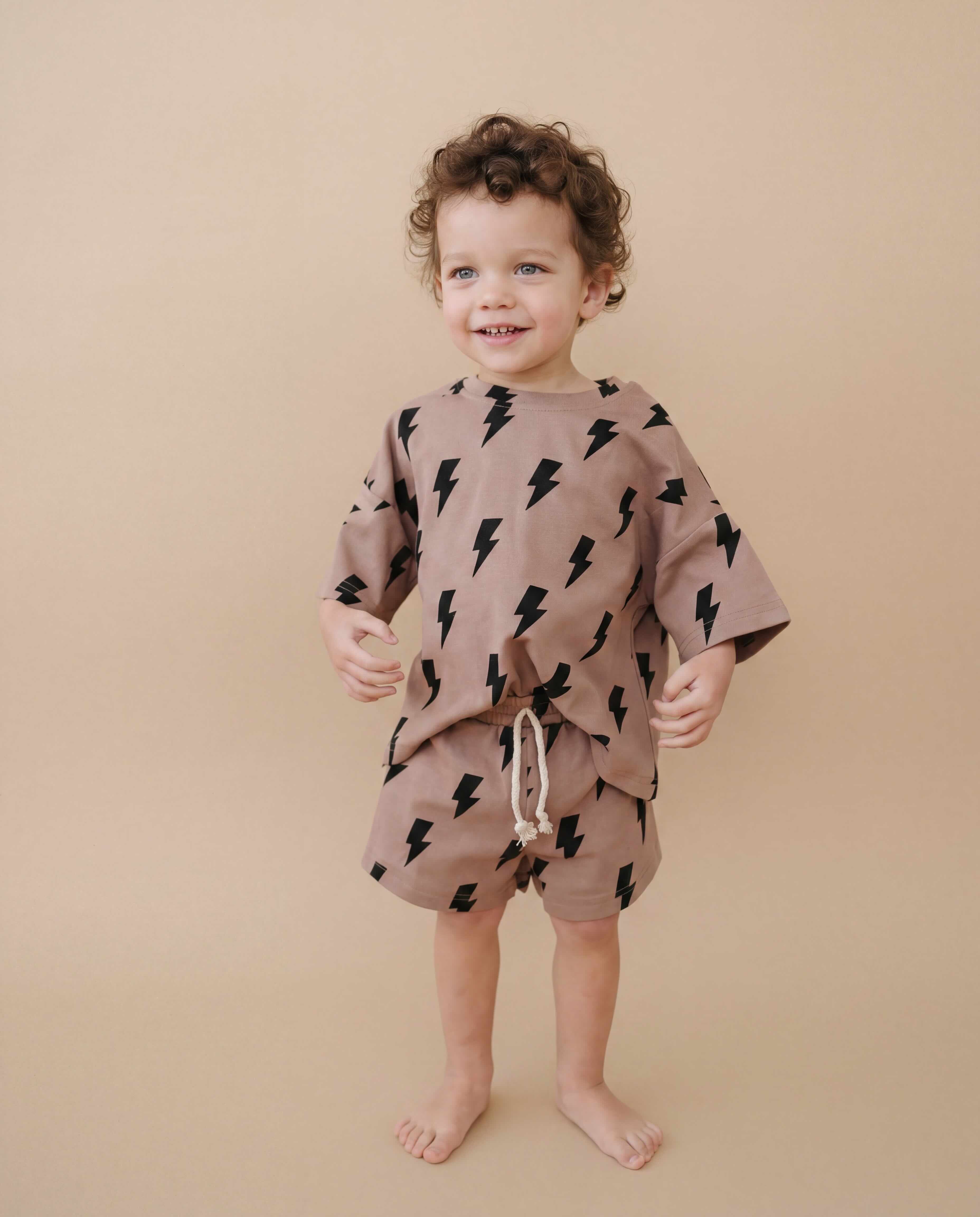 Shorts Set | Mocha Bolts