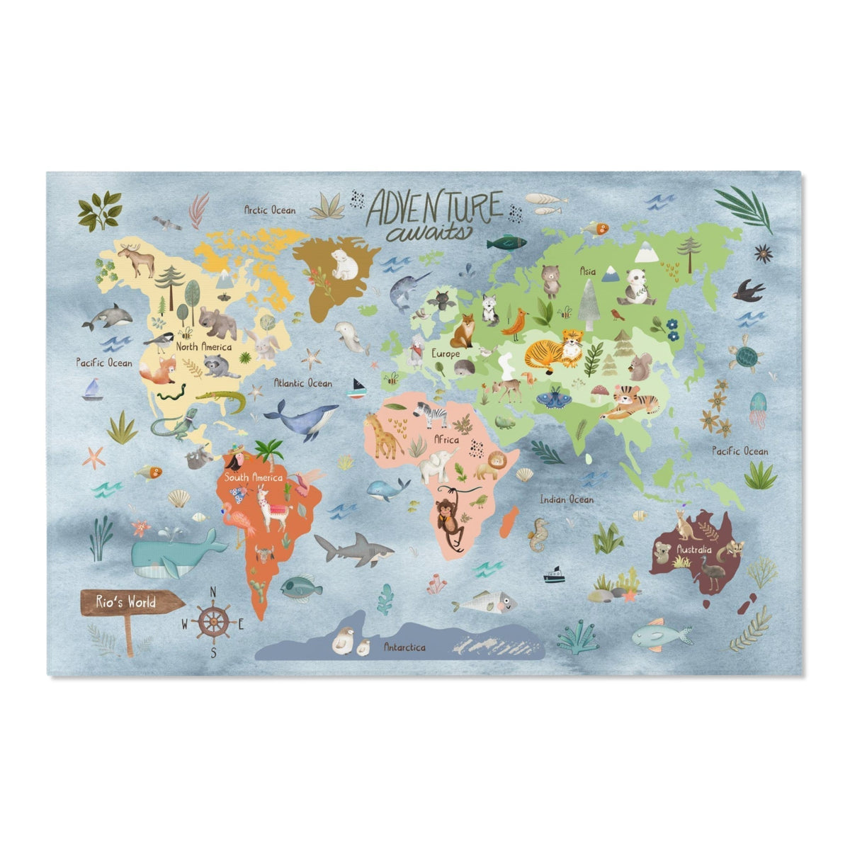 Our World Play Rug - Oh, The Places You'll Go / Adventures Await / Little Dreamer