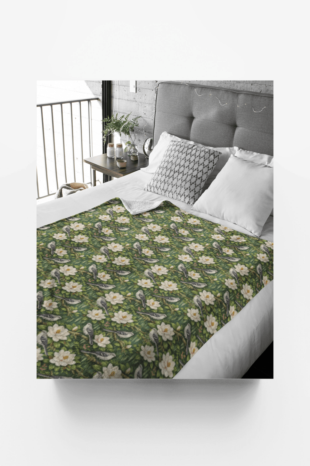 Mississippi Flora & Fauna Sherpa Blanket