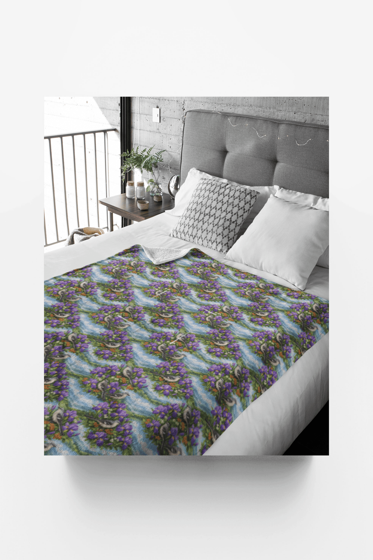 Tennessee Flora & Fauna Sherpa Blanket