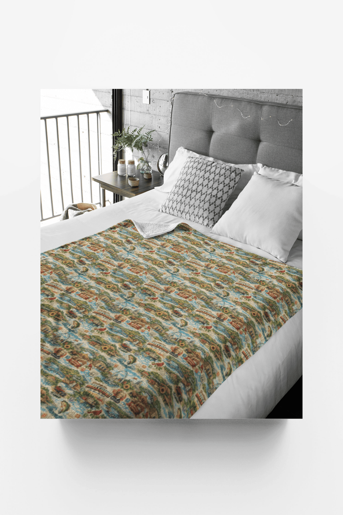 Missouri Postcard Memories Sherpa Blanket