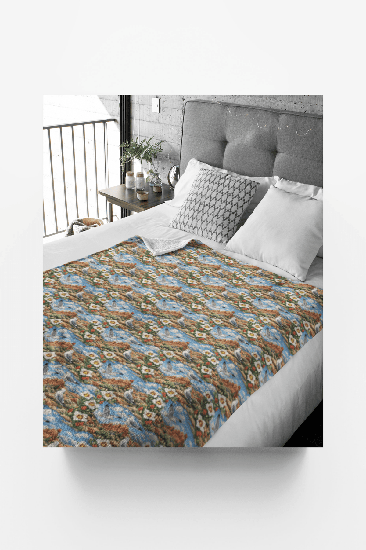 Utah Flora & Fauna Sherpa Blanket