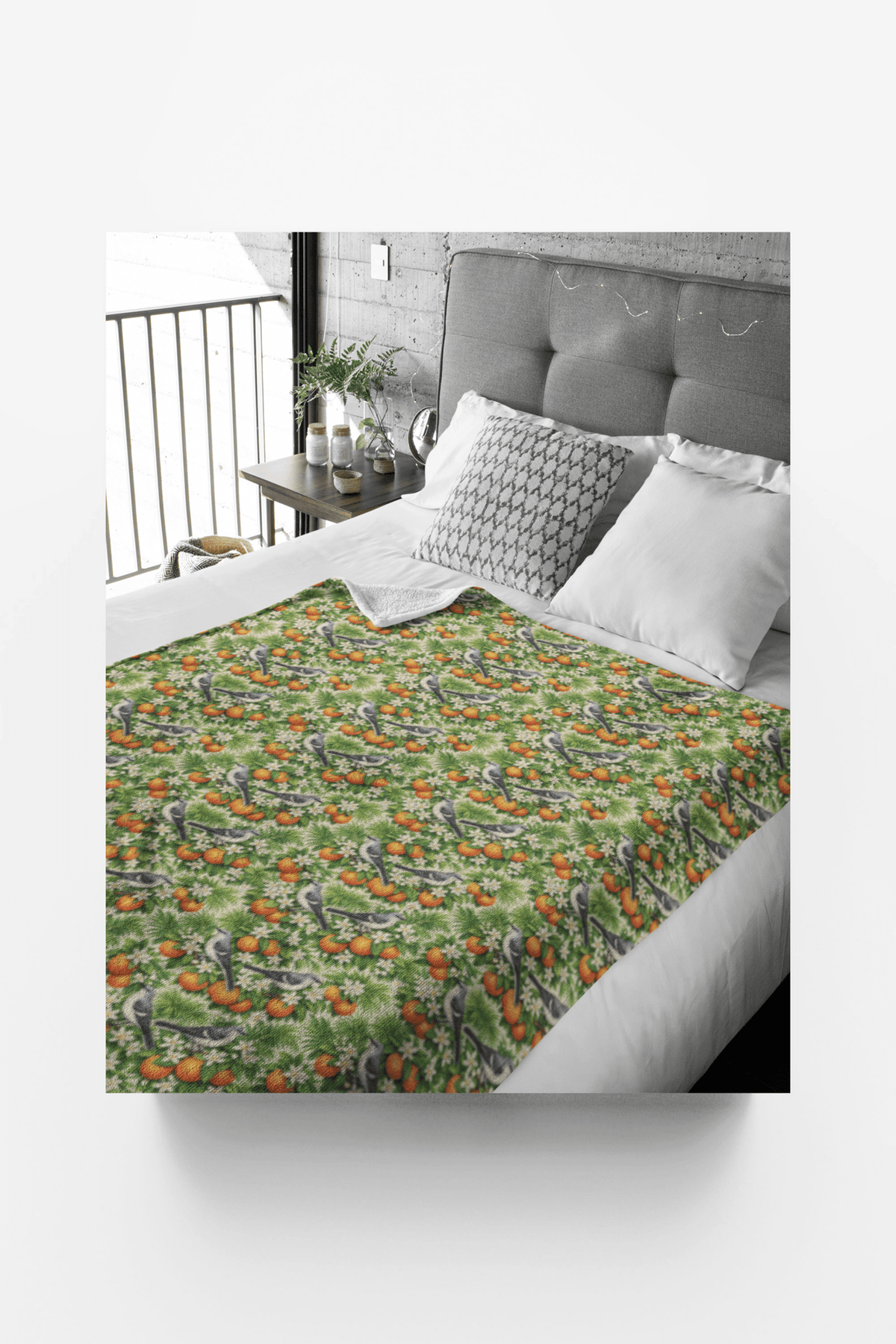 Florida Flora & Fauna Sherpa Blanket