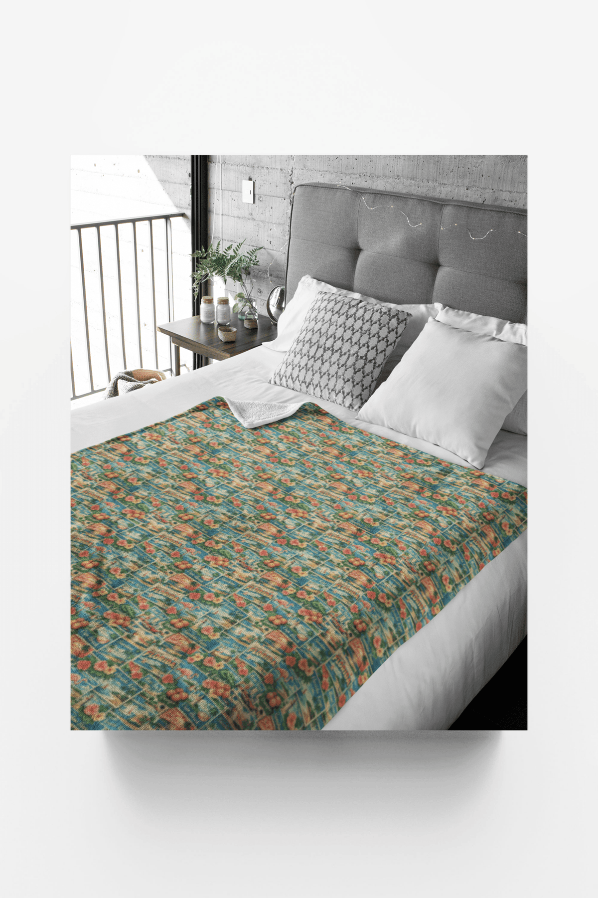 Florida Postcard Memories Sherpa Blanket