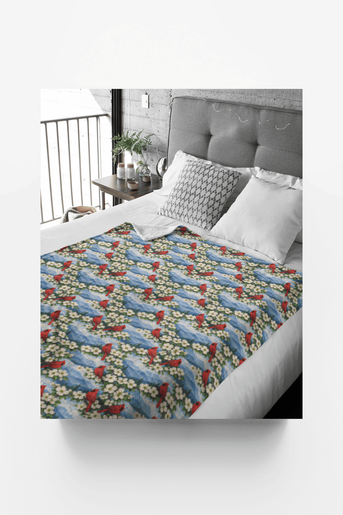 North Carolina Flora & Fauna Sherpa Blanket