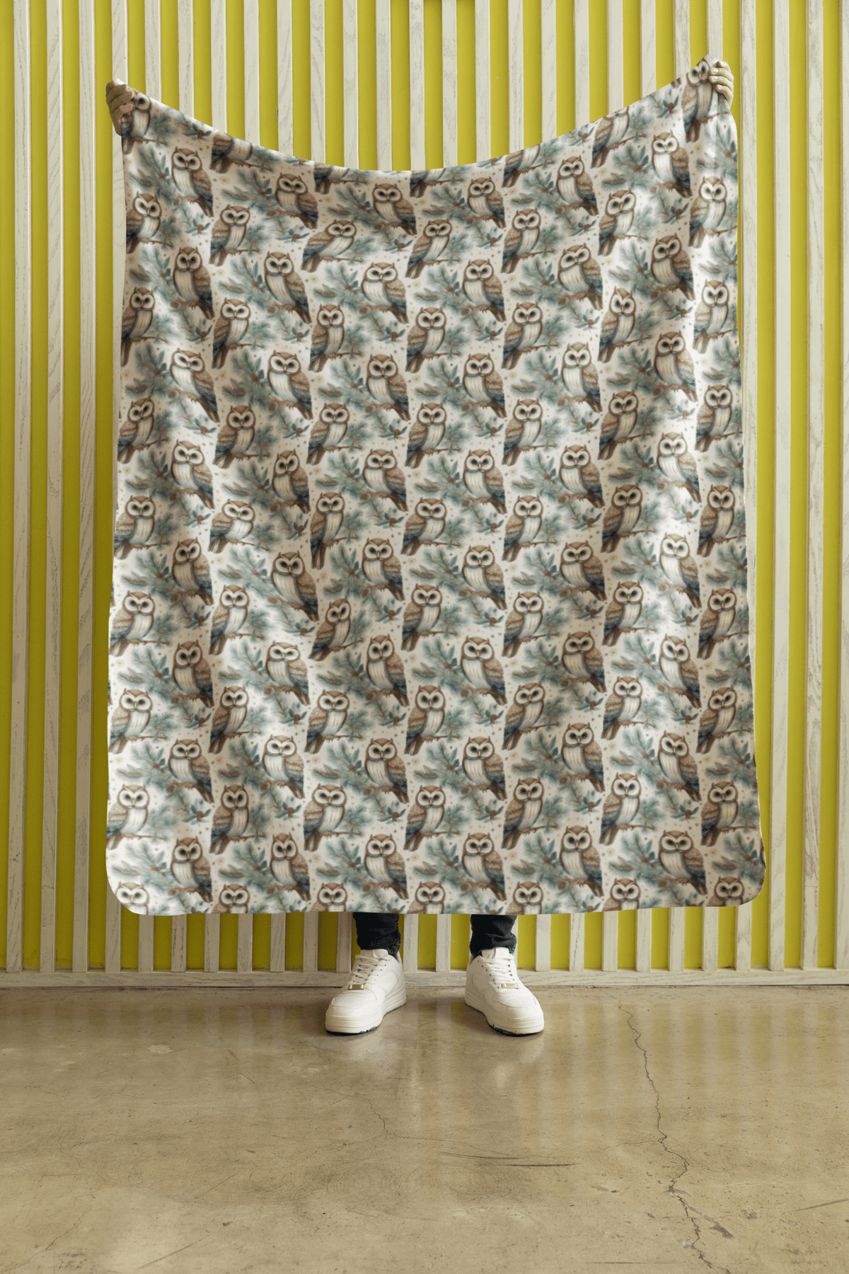 Winter Hoots Sherpa Blanket