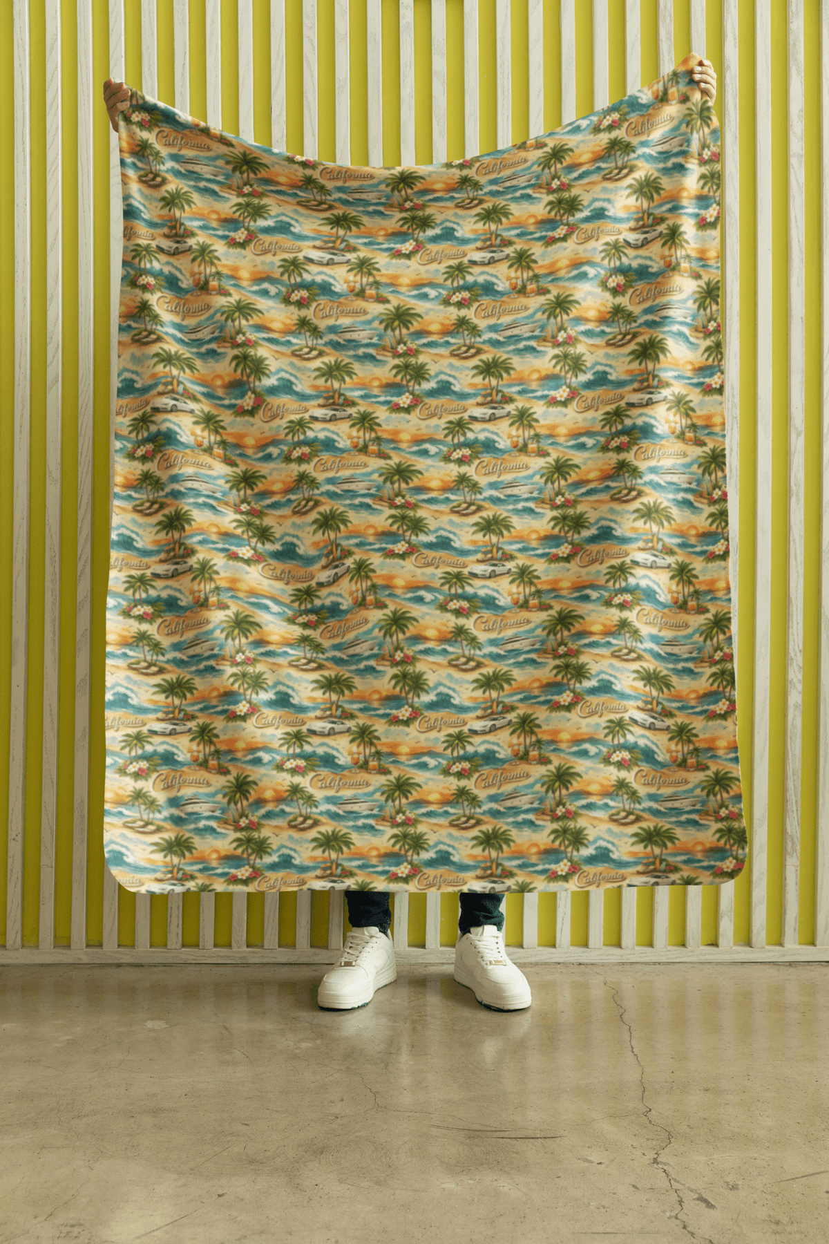 California Golden Coast Sherpa Blanket